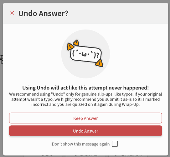 undo