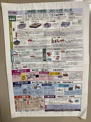 Mito Garbage collection Leaflet